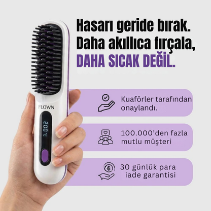 Belina GoSleek Pro - Kablosuz Düzleştirici Fırça